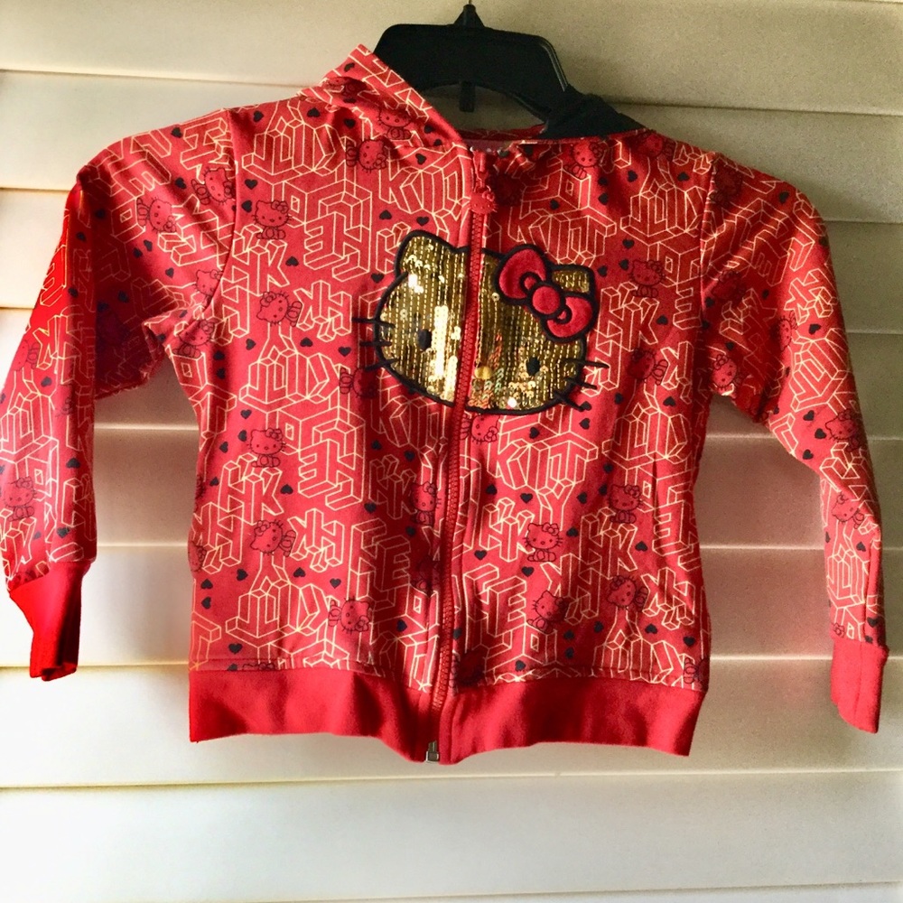 Red & Gold hello kitty jacket